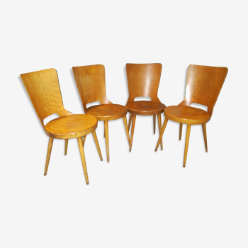 Suite de 4 chaises bistrot Baumann