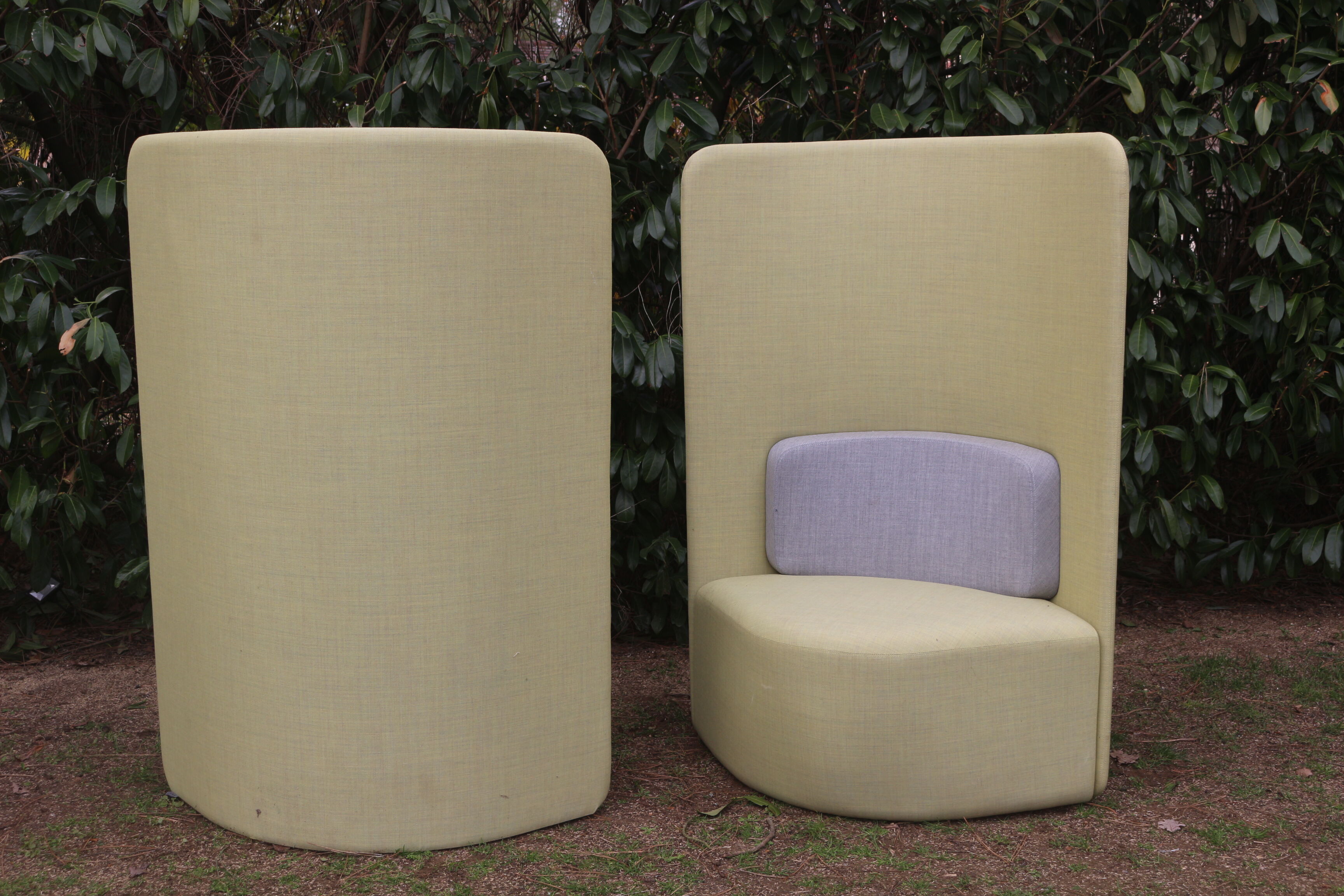 Pair of armchairs back high Shuffle design