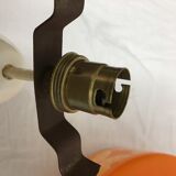 Orange opaline chandelier year 60