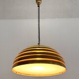 Midcentury Modern Brass Chandelier by Vereinigte Werkstätten, 1960