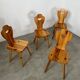 Lot 4 old farm chairs 60 vintage years