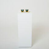 Pair of small cups Sommerso Flavio Poli for Seguso around 1960