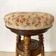 Antique screw piano stool