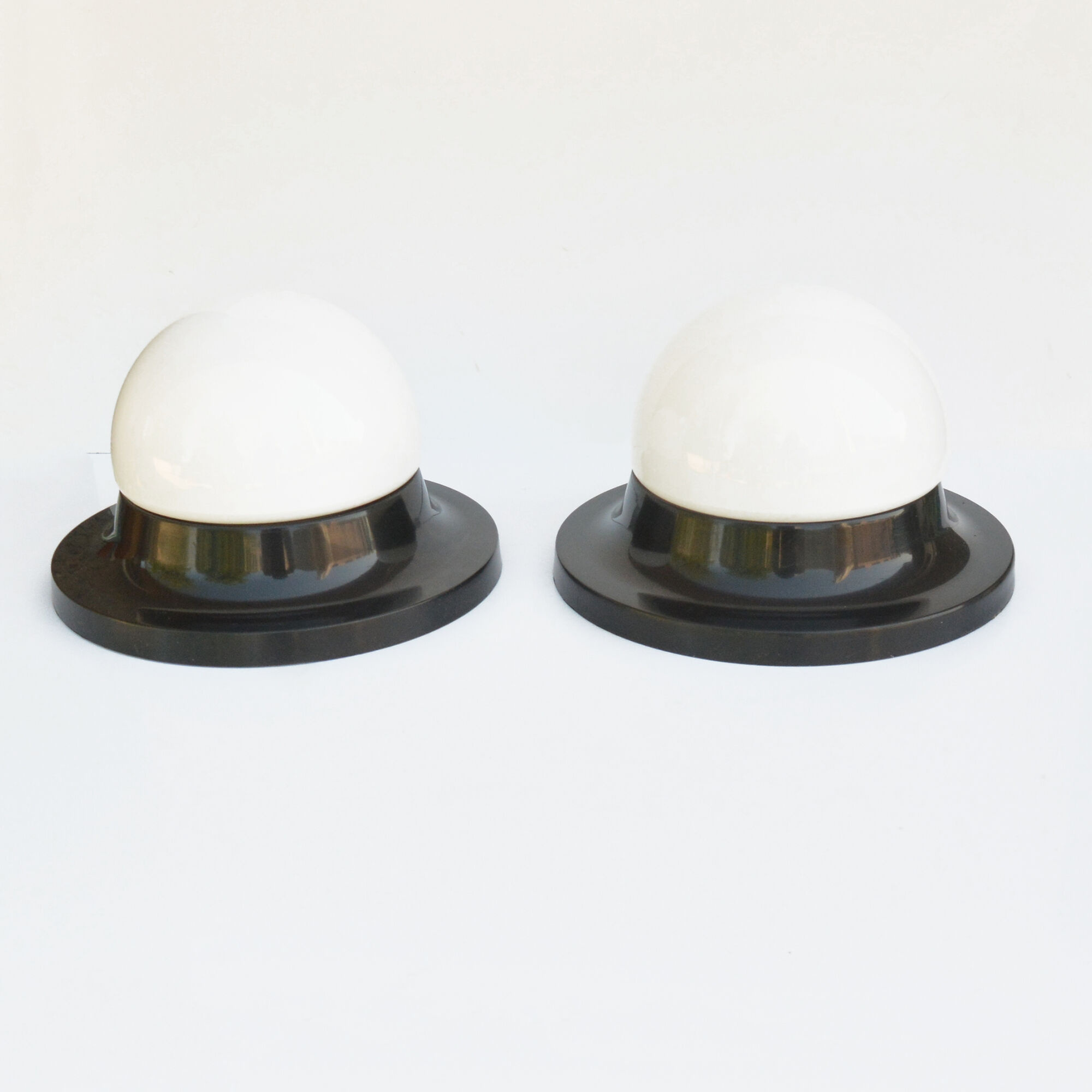 1970s a minimalist pair of plafonds, Polam Radom, Poland