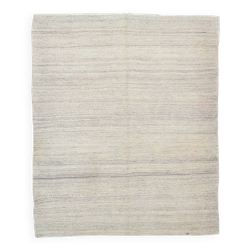 Tapis Kilim turc vintage moderne du milieu du siècle, 143 x 172 cm
