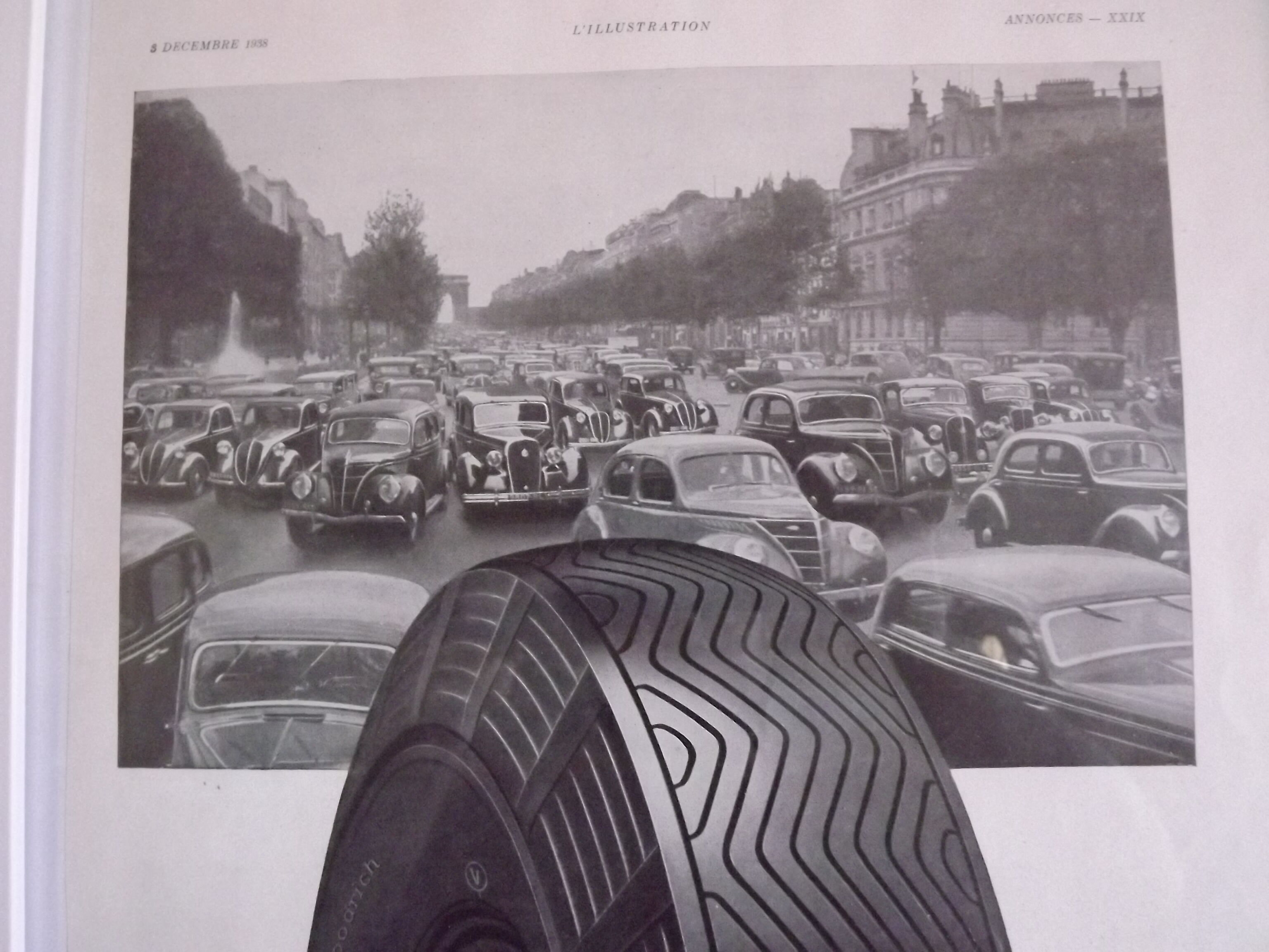 Adhesive paper poster doves-goodrich doves 1938