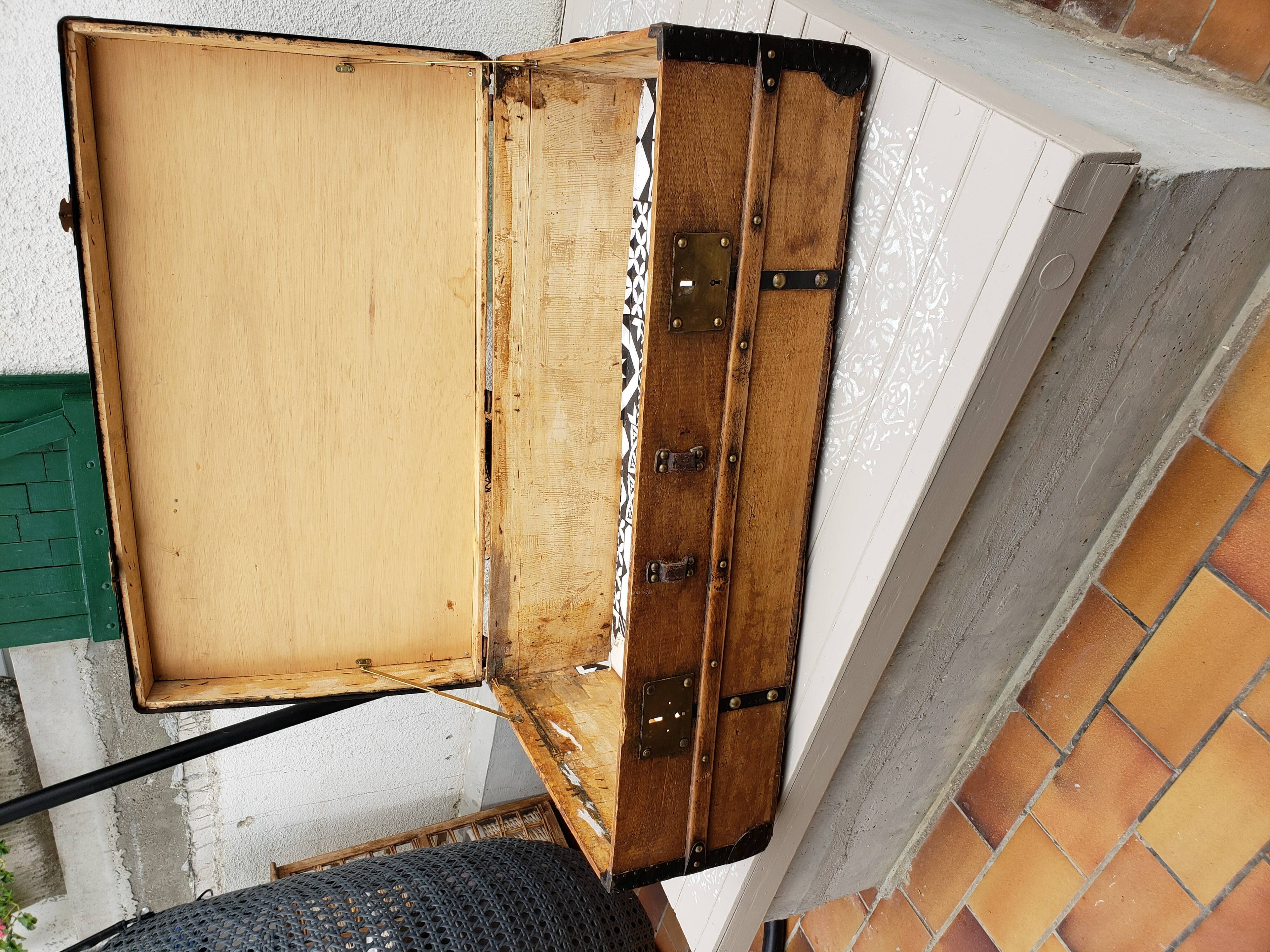 Old wooden trunk