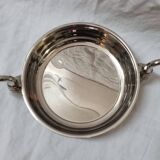 Silver swan basket
