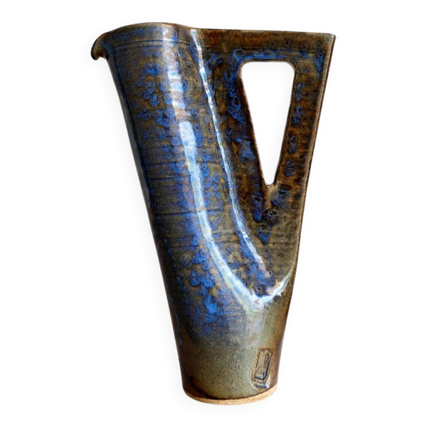 Carafe design en gres signée