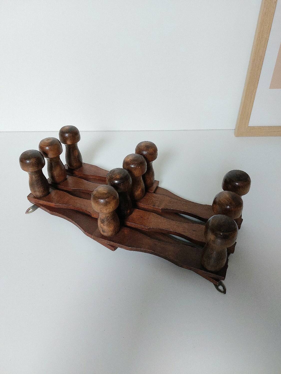Porte manteau accordéon bois