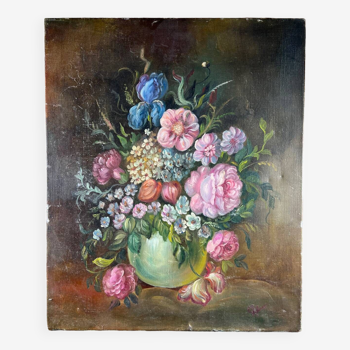 Oil painting painting bouquet of flowers