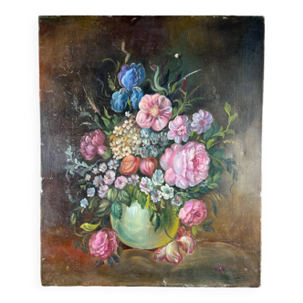 Oil painting painting bouquet of flowers