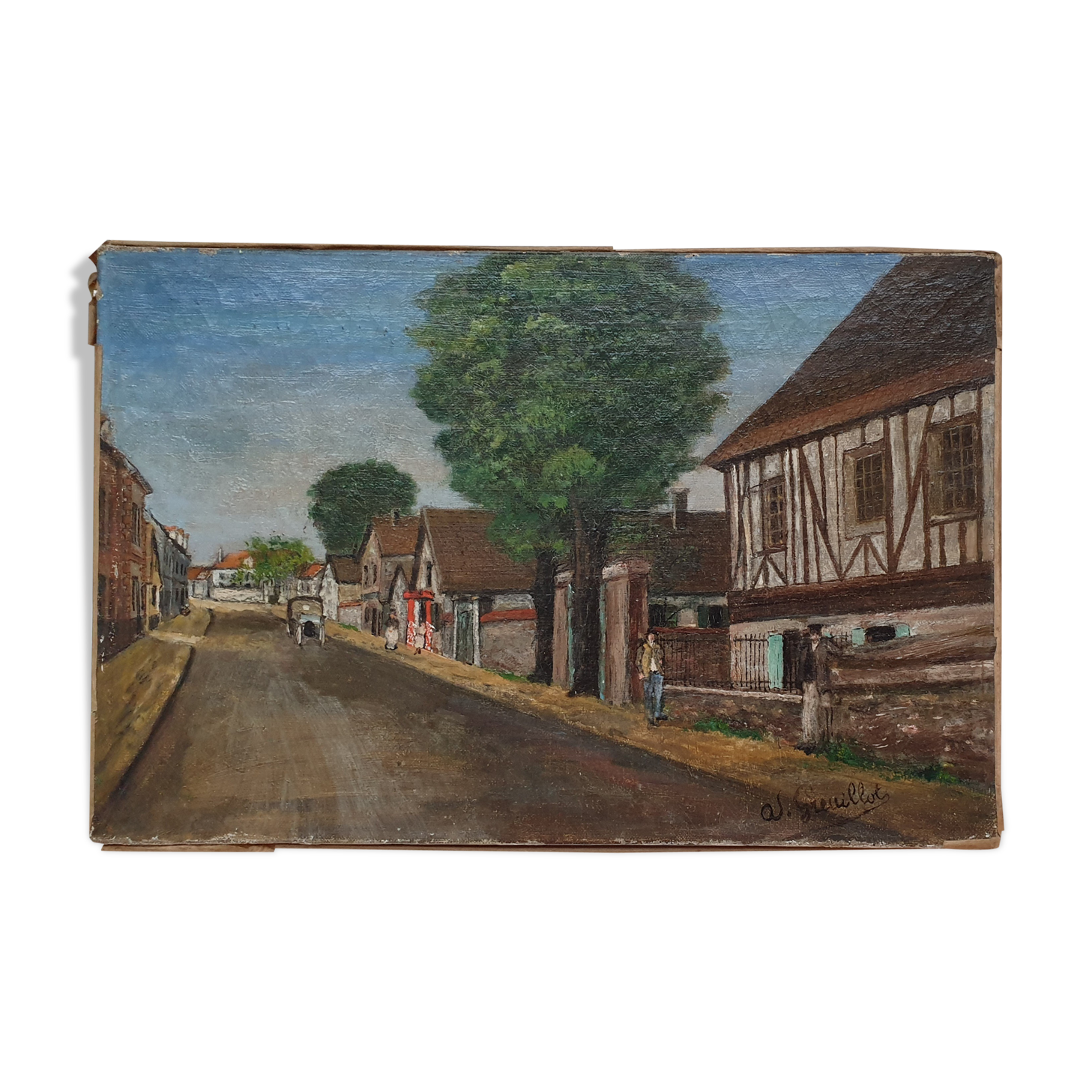 Painting Oil on canvas by Greuillot early 20th century