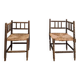 Paire de chaises en bois tourné,  Pays-Bas 1940