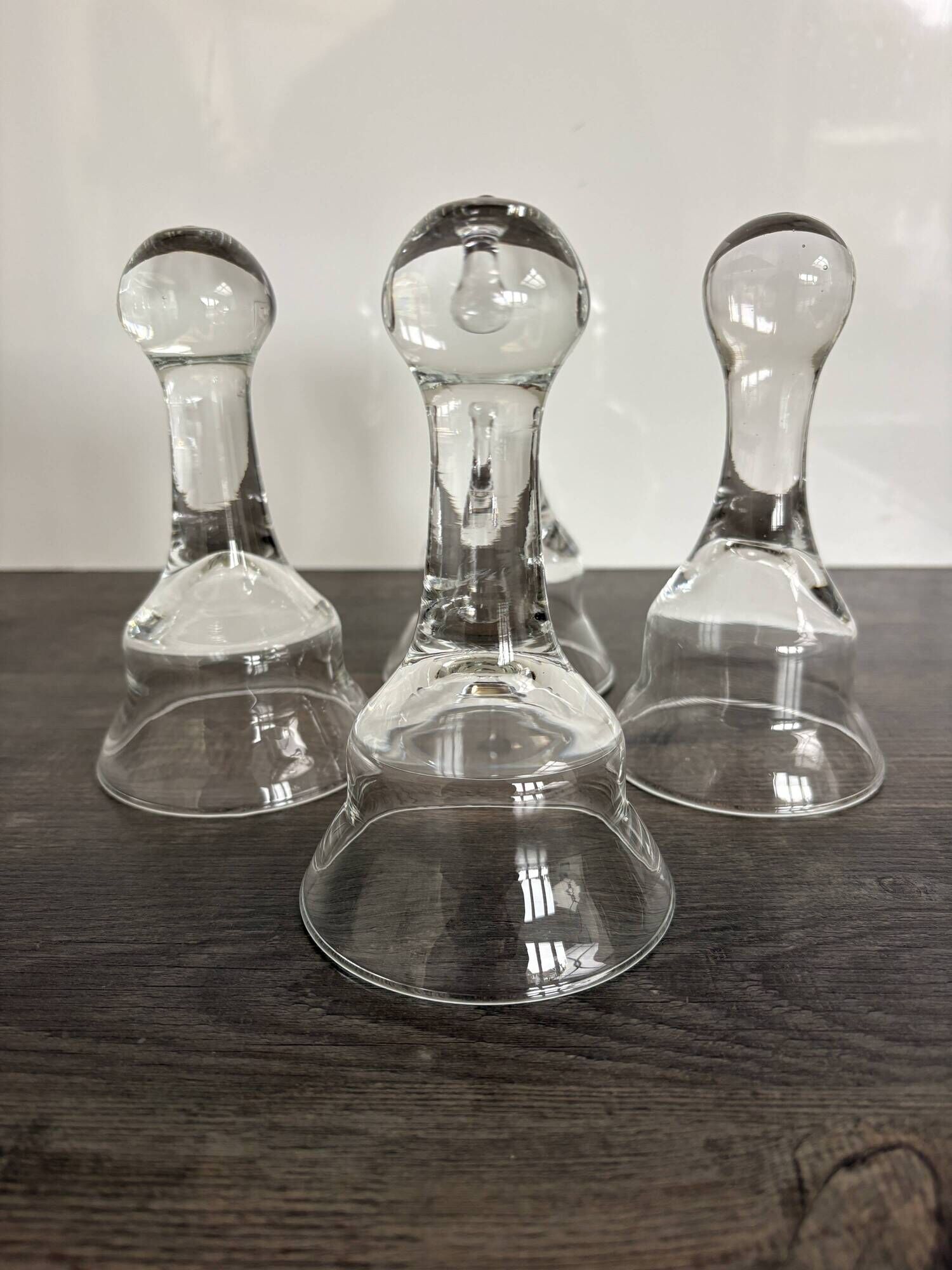 Set of 4 Glass Goblets or Glass Domes