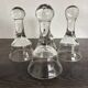Set of 4 Glass Goblets or Glass Domes