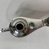 Old silver oil lamp with hallmarks from the end of the 19th century