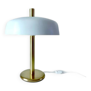Large Vintage Space Age Desk Lamp, Brass