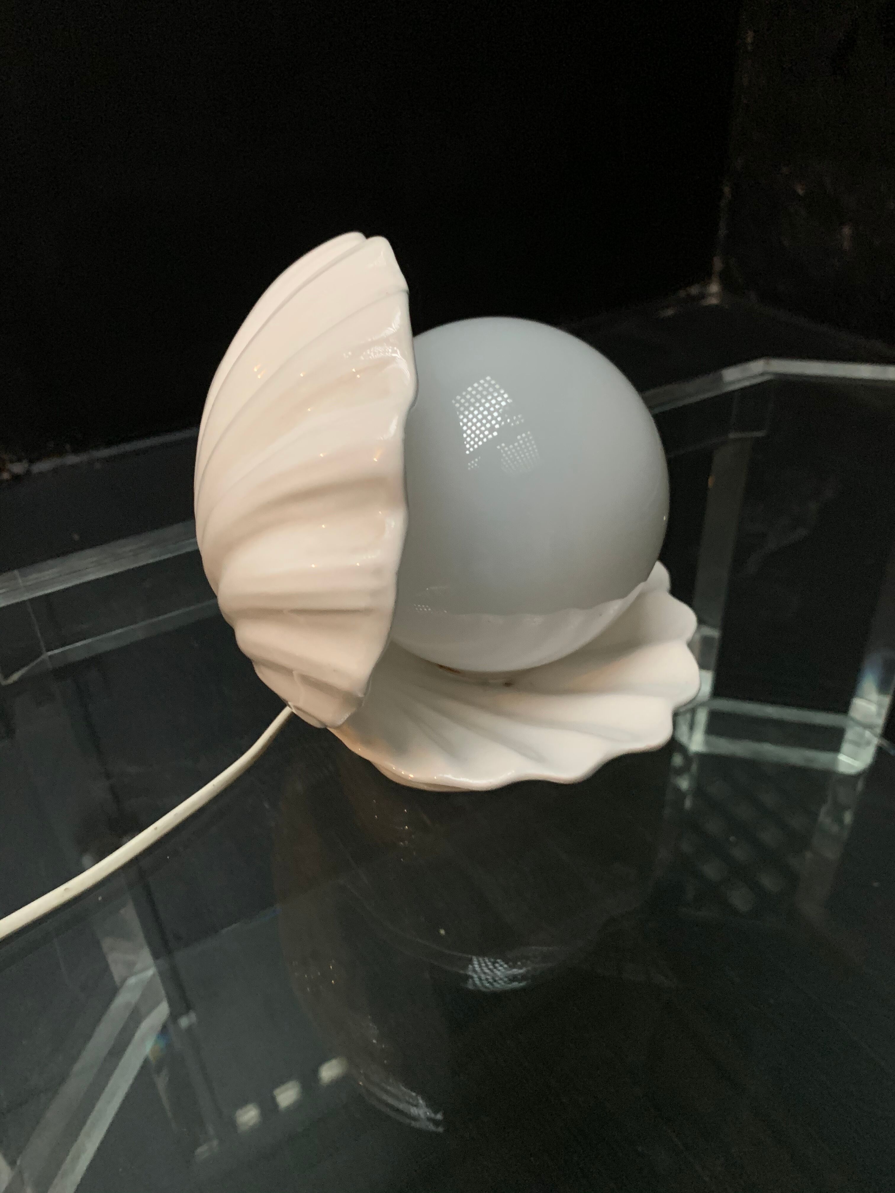 Vintage shell lamp, 1960