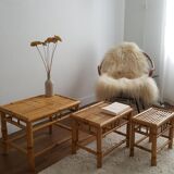 Pull out tables in banbou
