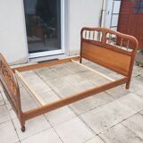 Louis XV style bed in cherry wood