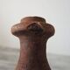 Old anthropomorphic terracotta vase pitcher