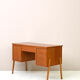 Scandinavian modern antique desk with drawers