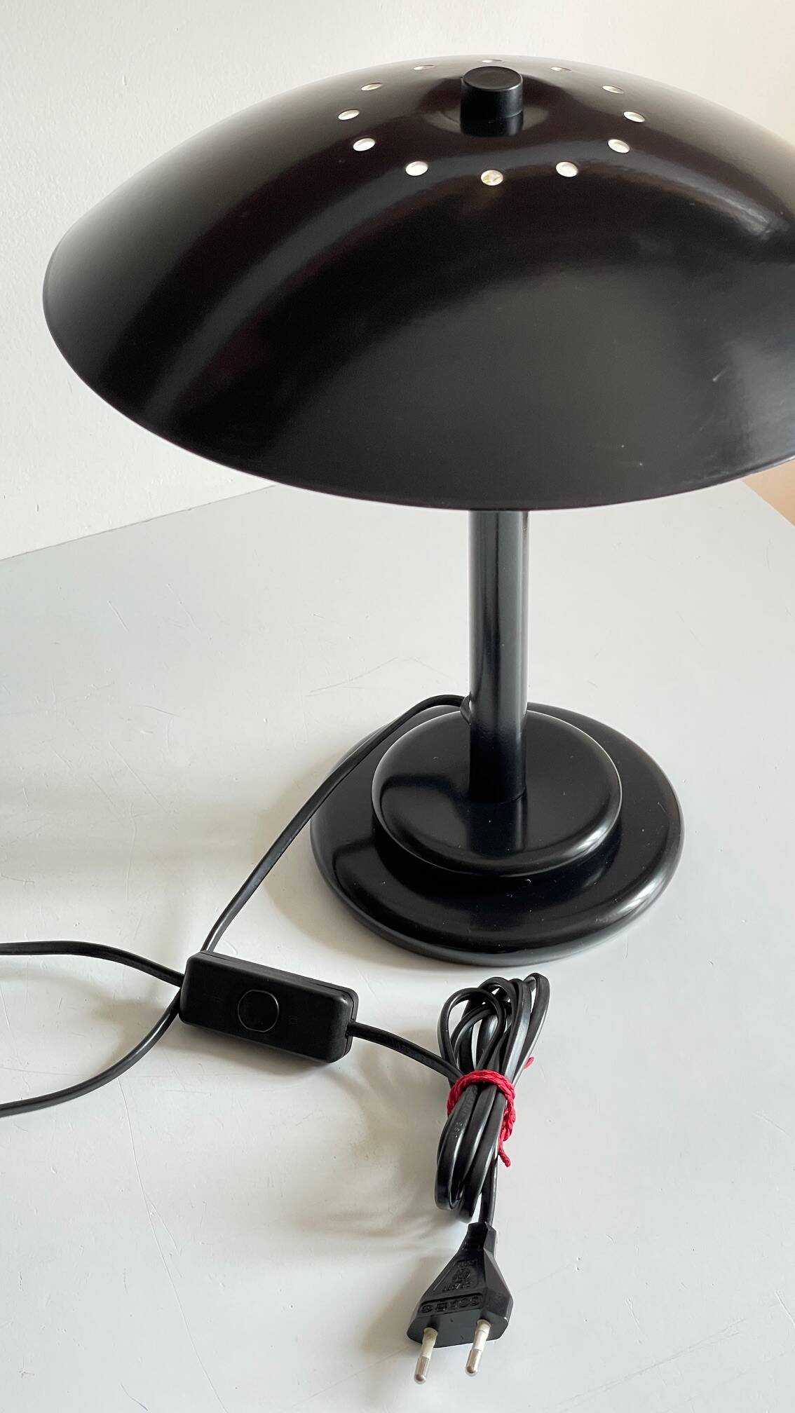 Vintage steel desk lamp by Aluminor