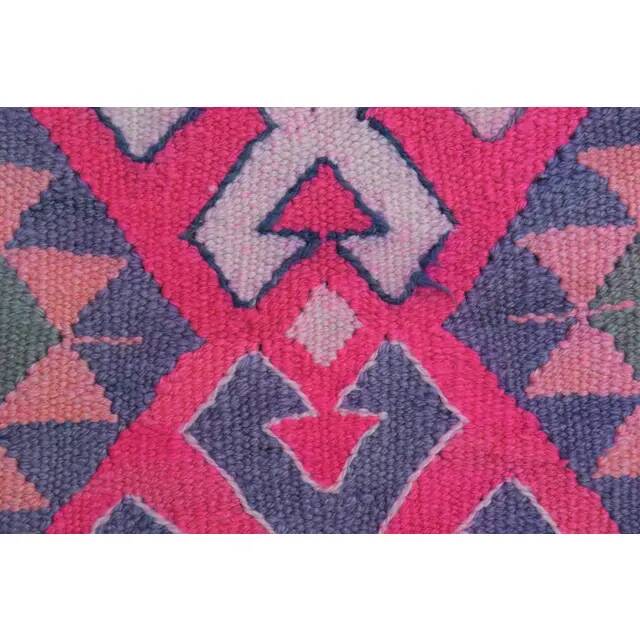 Tapis vintage turc en laine et coton noué à la main, années 1970
