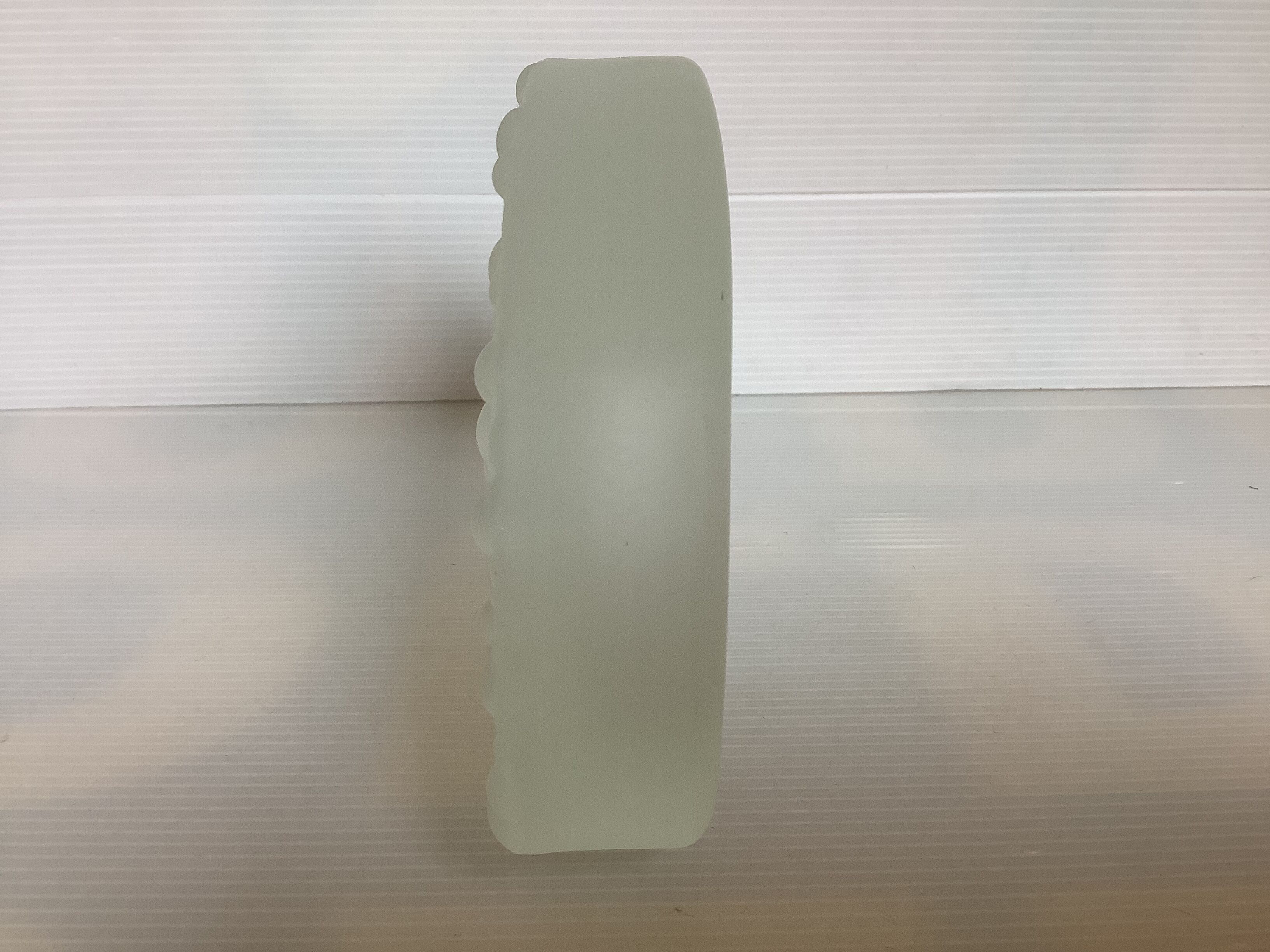 Frosted glass ashtray tray