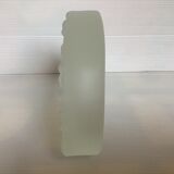 Empty pocket ashtray frosted glass