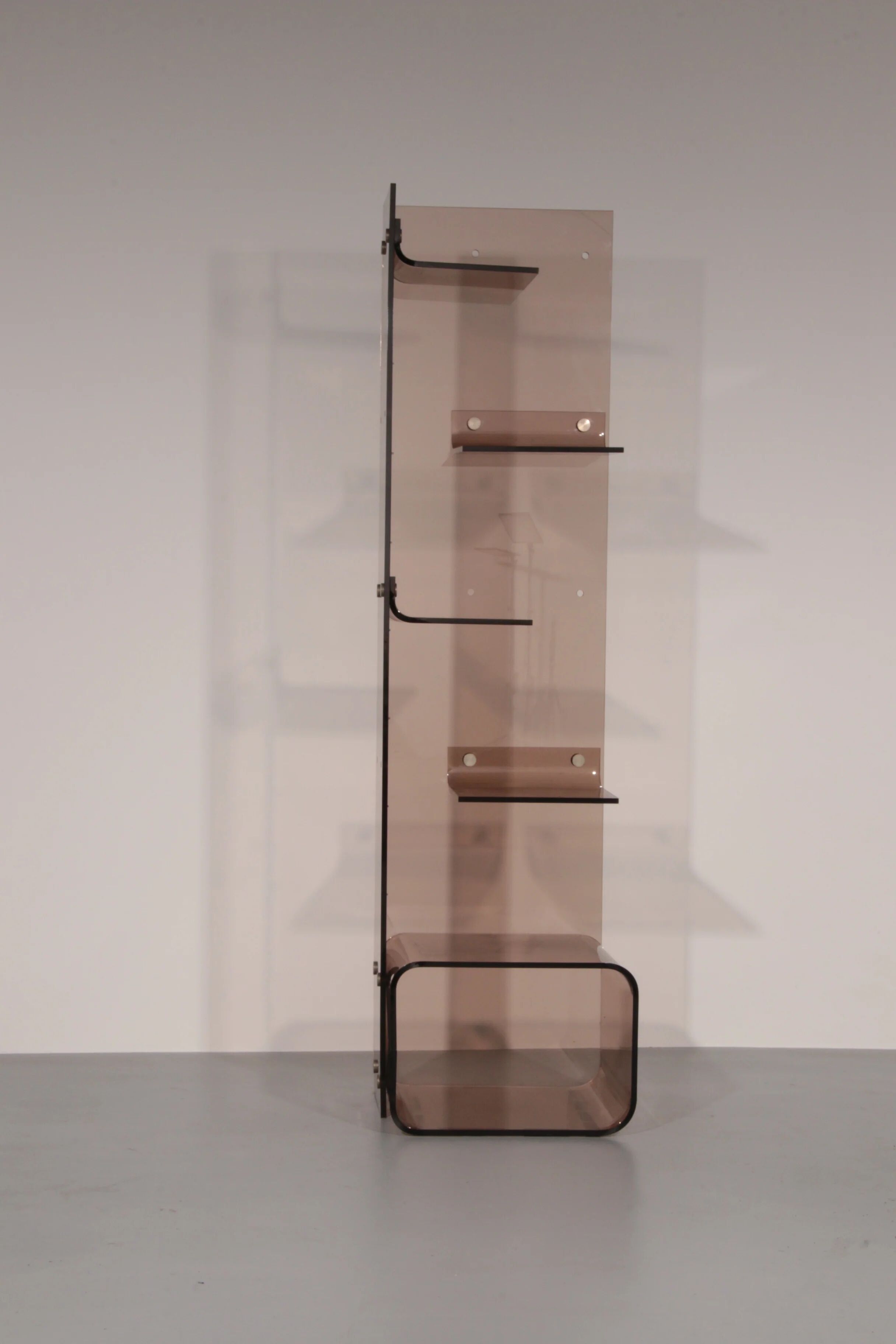 Iconic Michel Dumas Plexiglas bookcase – 1970s French space age design