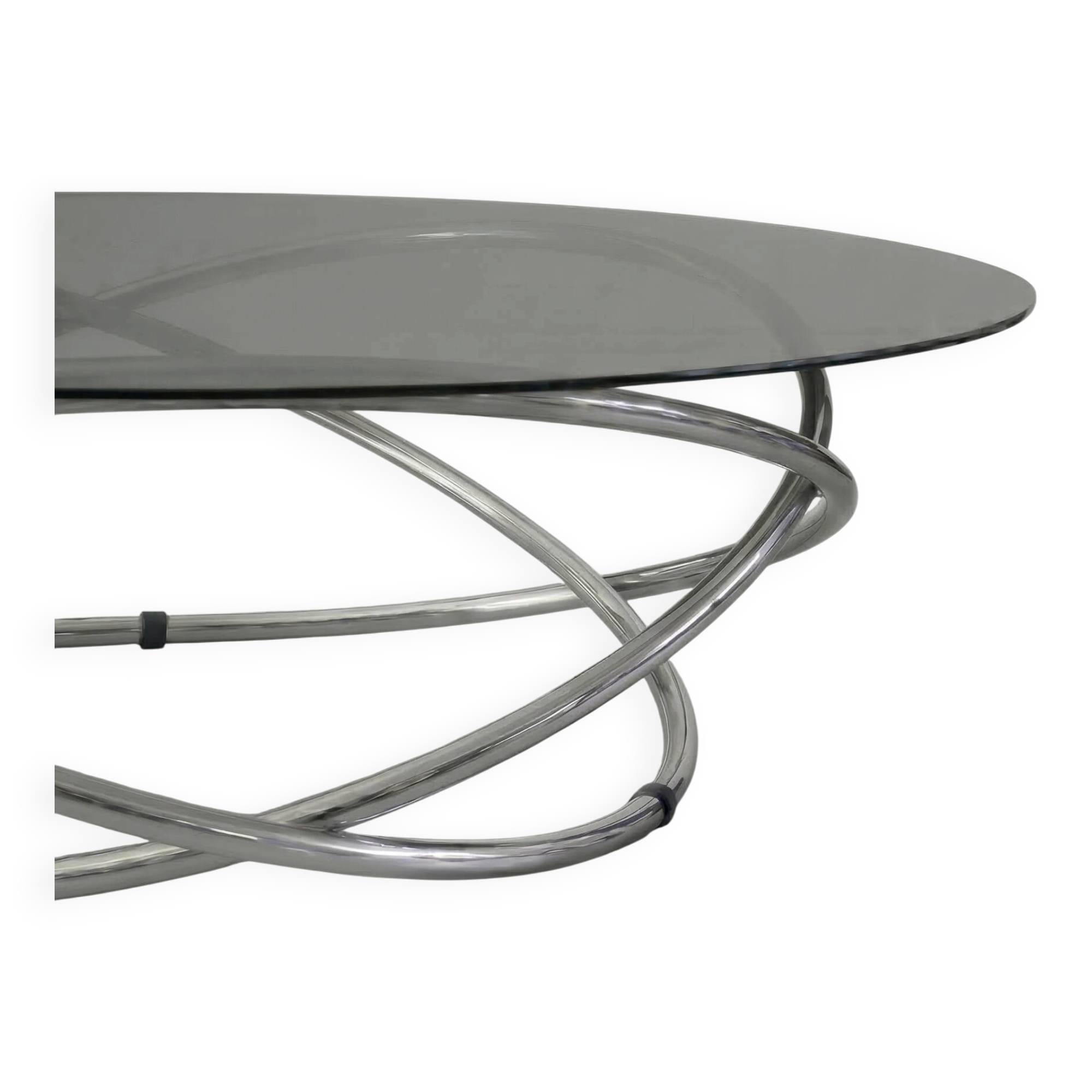 Table basse space age modèle Swirl par Miniforms, Italie 1970