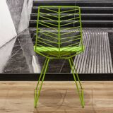 ARPER Leaf sled chair in green