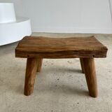 Stool in blond teak
