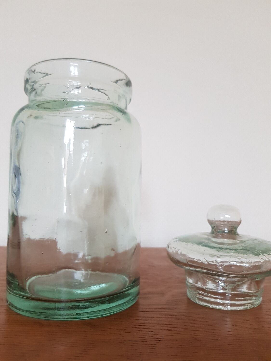Old glass sugar box