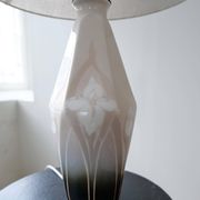 Art Nouveau ceramic table lamp Rörstrand Sweden, 1900