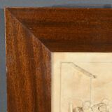 Bas-Relief Painting in Petrified Limestone, signed CF.Becker – Late 19th century