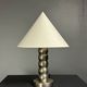 Midcentury nickel plated modernist space age bubbly table lamp, 1970s
