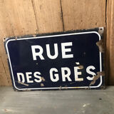 Plaque émaillée de rue