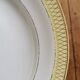 Vintage mismatched hollow plates mint & yellow