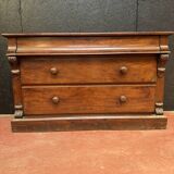 Commode large en acajou