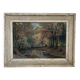 Mid-century landscape oil painting
