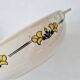 Old oval dish / vegetable dish in ironstone - "Renée" Art Deco model