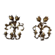 Pair of brass wall lights