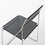 Vintage X-Line chair in enamelled and chromed metal by N.J. Haugesen for Bent Krogh