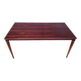 Table danoise en palissandre de Rio à allonges 1960