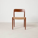 Set of 4 Niels Otto Moller teak dining chairs, model 75, Denmark, 1960s