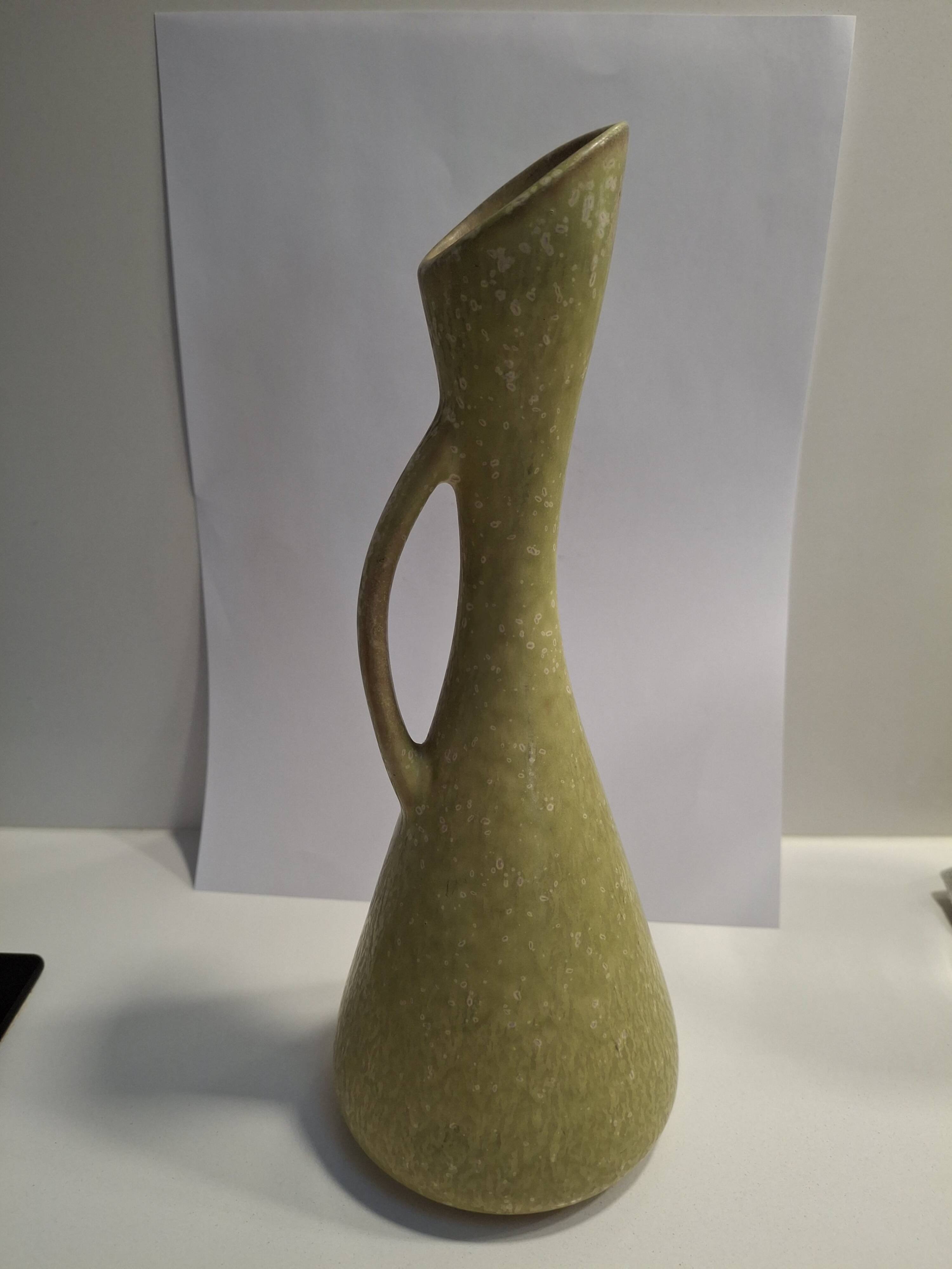 Rorstrand vase by Gunnar Nylund, ARL model in aqua green.