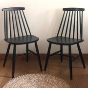 The pair of chairs in Tapiovaara style.